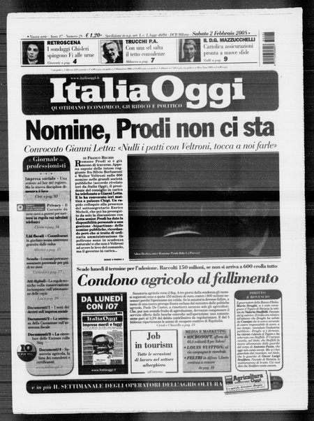 Italia oggi : quotidiano di economia finanza e politica